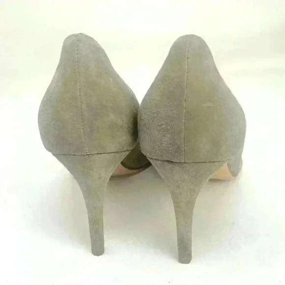 M.M.Lafleur Pumps High Heel Vanessa Womens EU 38 Suede Leather Taupe Career EUC - Picture 4 of 11